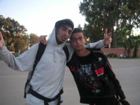 avec hicham au club